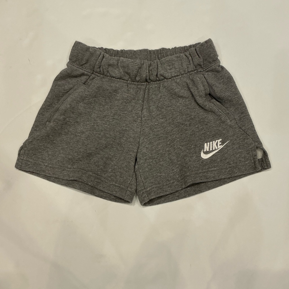 Nike Gray Athletic Shorts Elastic Waistband